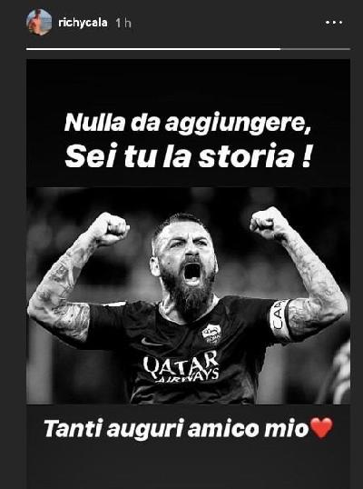 Foto Gli Auguri Di Calafiori A De Rossi Sei Tu La Storia