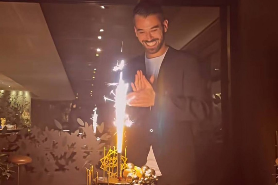 Leonardo Spinazzola al suo compleanno