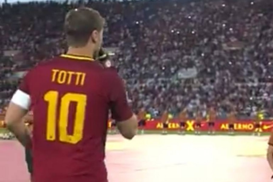 Il discorso commovente di Totti