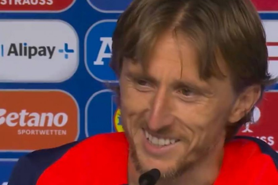 Modric in conferenza stampa