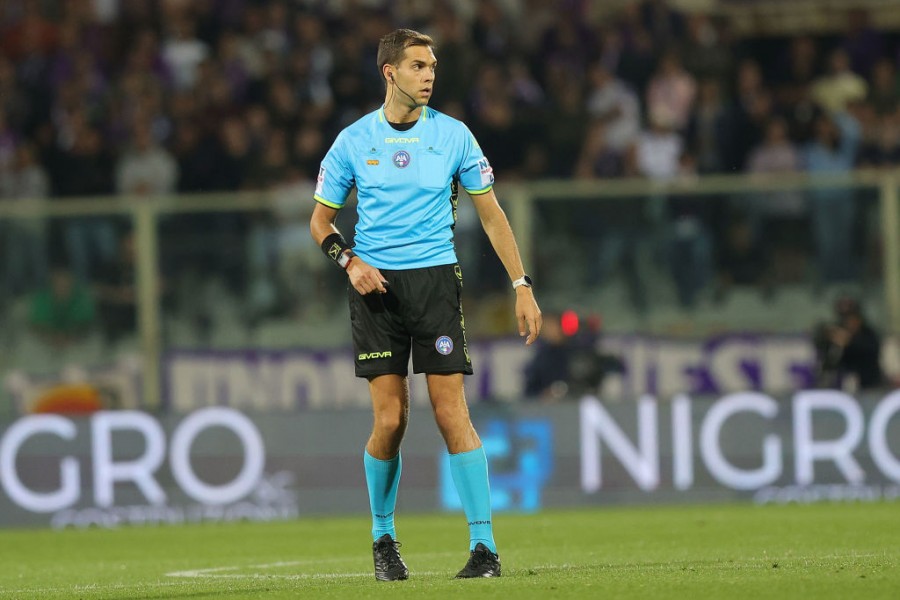 Zufferli in campo durante una partita di Serie A