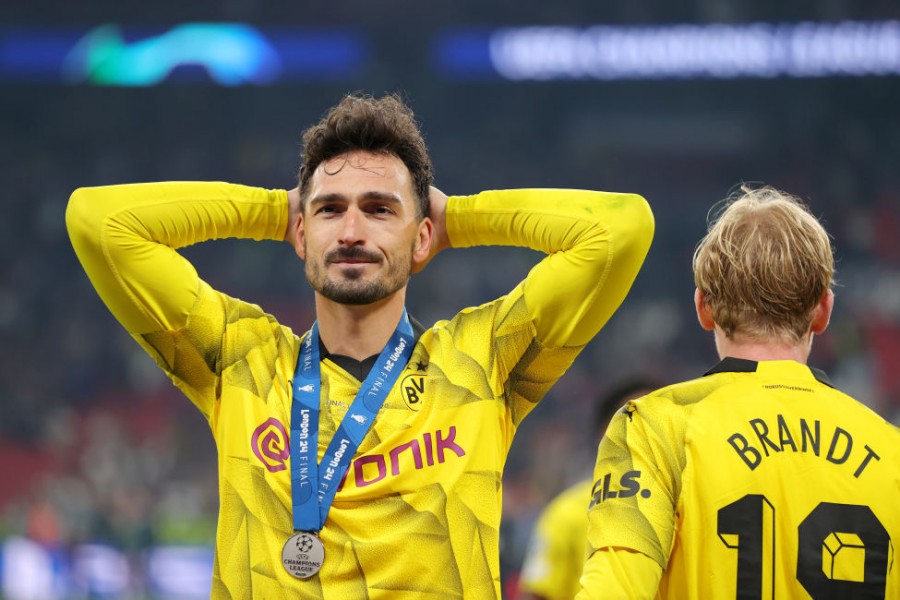 Hummels al termine dell'ultima finale di Champions League