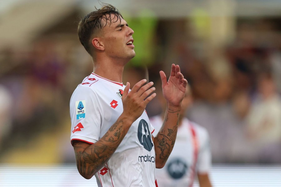 Maldini in campo durante Fiorentina-Monza