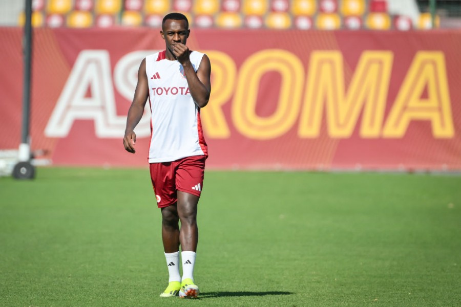 Abdulhamid in campo a Trigoria