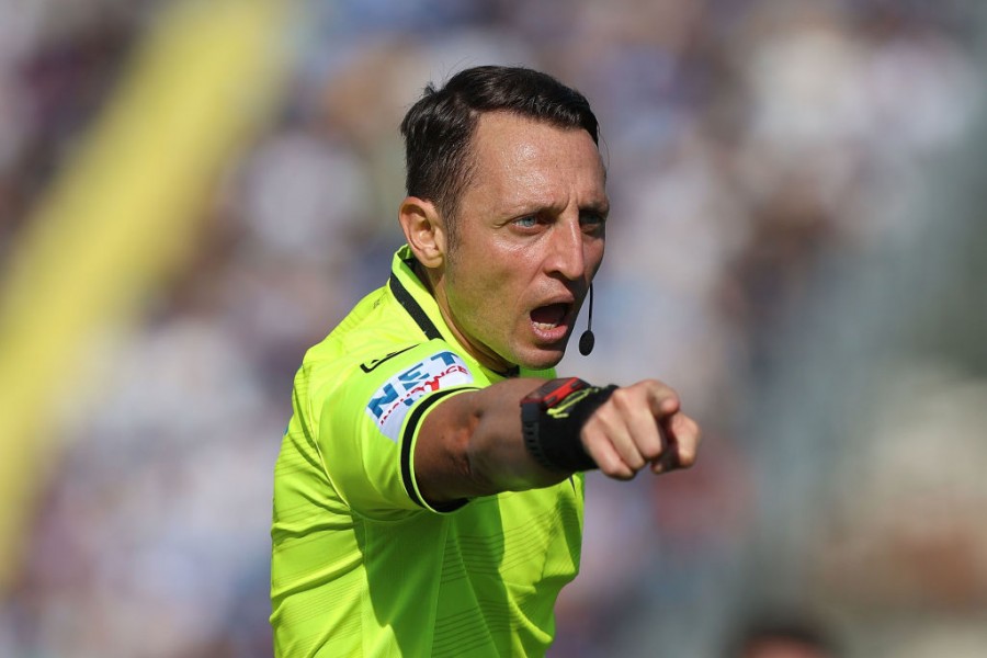 L'arbitro Abisso che ha diretto Empoli-Napoli