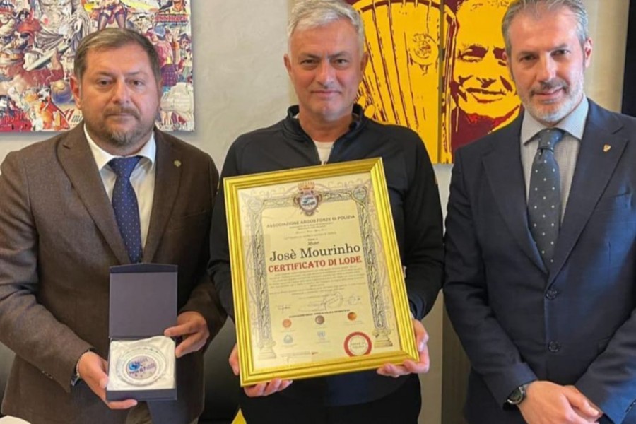 José Mourinho premiato dall'ARGOS