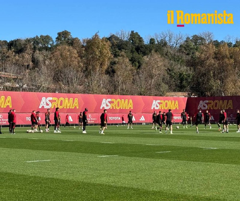 Roma, la rifinitura alla vigilia del Feyenoord: Pellegrini e