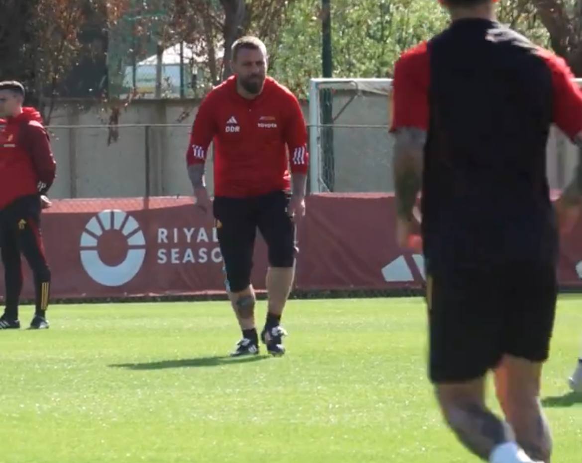 De Rossi durante l'allenamento