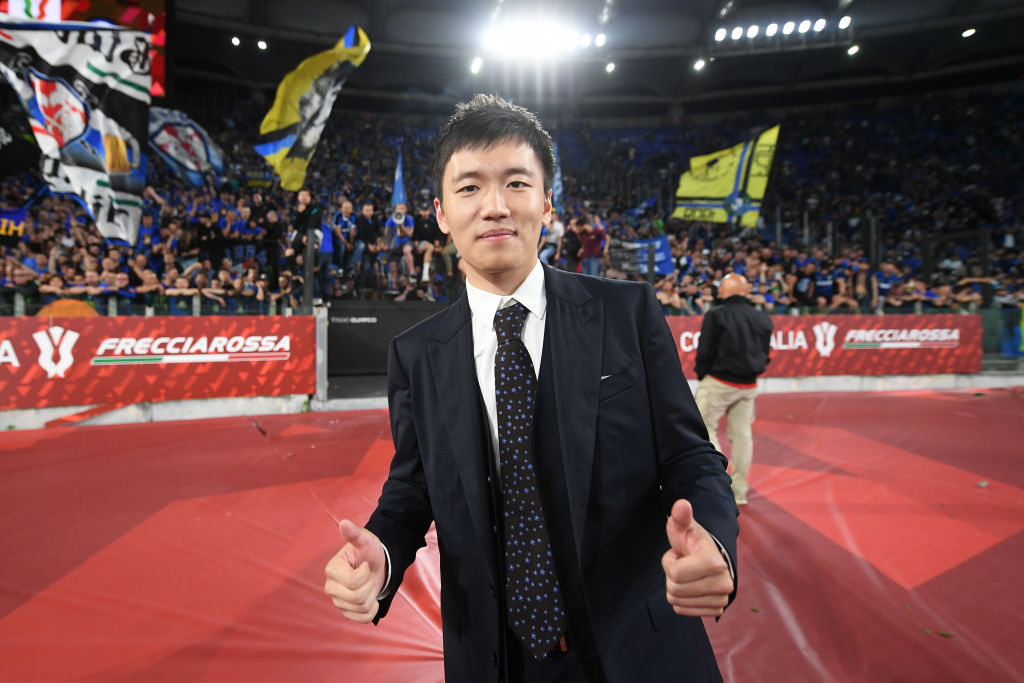 Zhang dopo la vittoria della Coppa Italia nel 2022