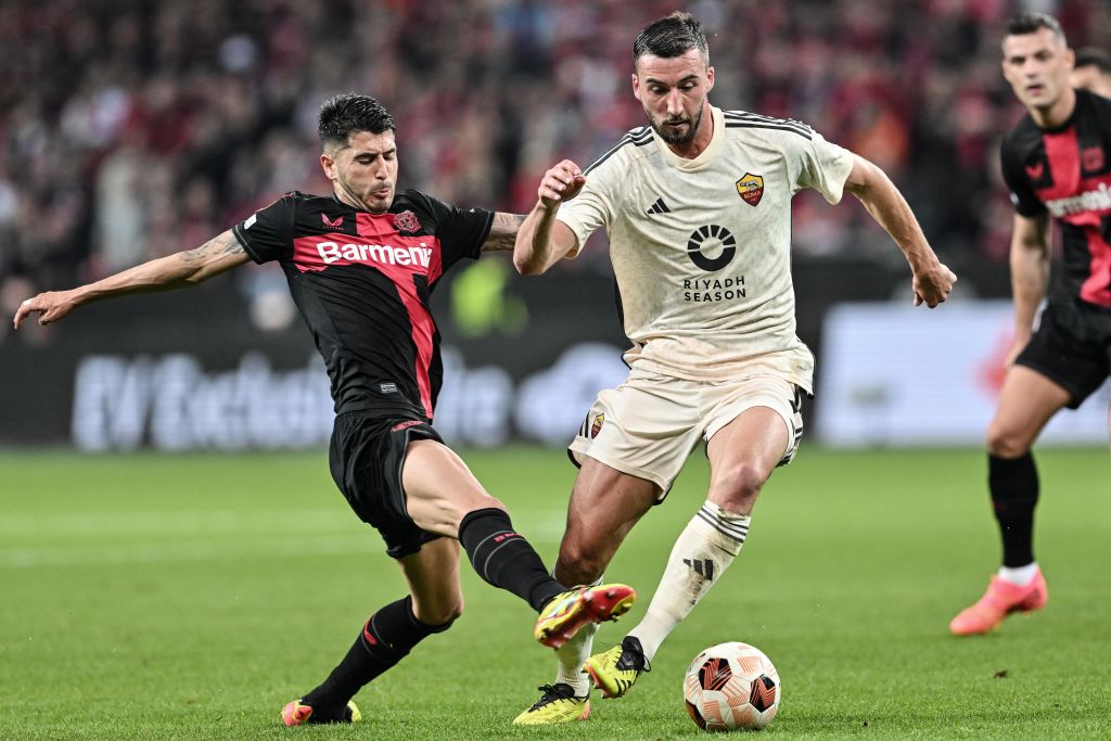 Bryan Cristante in Bayer-Roma