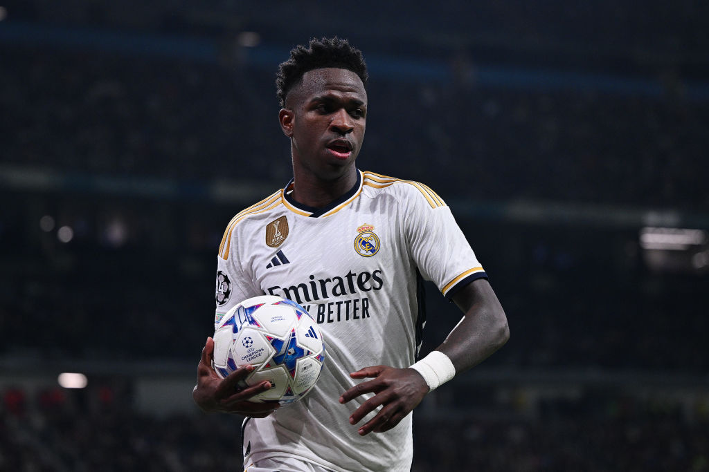 Vinicius Junior durante una partita del Real Madrid