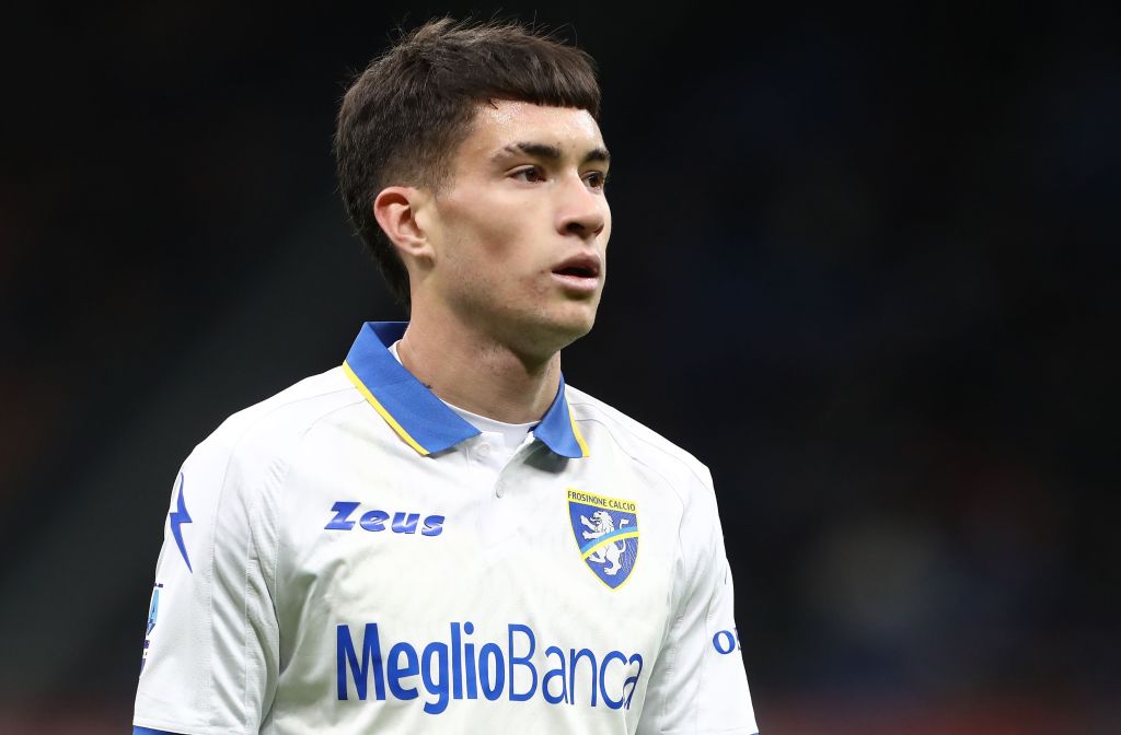 Soulé con la maglia del Frosinone