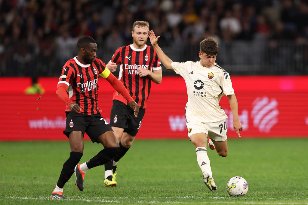 Manuel Nardozi in azione con il Milan