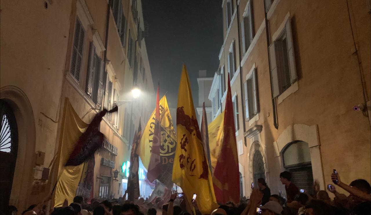 I festeggiamenti dei tifosi 