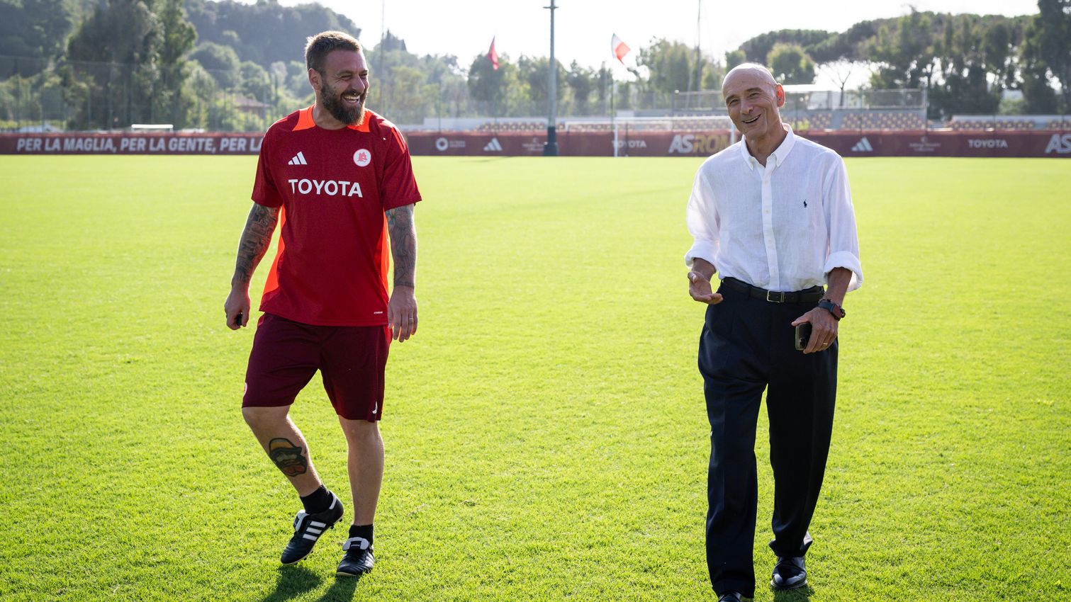 De Rossi e Rocca a Trigoria