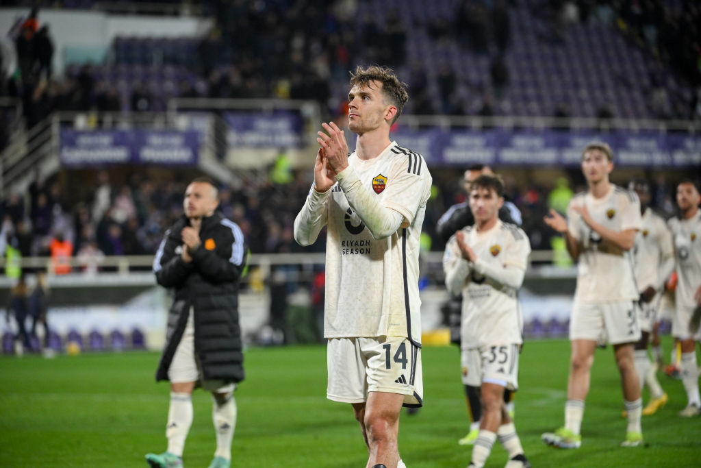 Diego Llorente al termine di Fiorentina-Roma