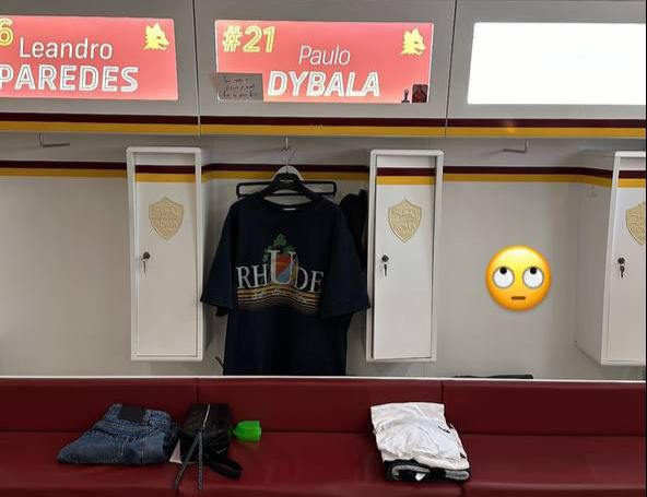 L'armadietto pubblicato da Dybala 