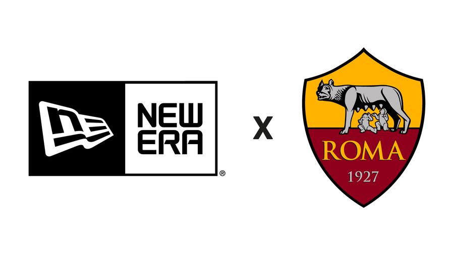 L'immagine raffigurante l'accordo tra New Era e As Roma