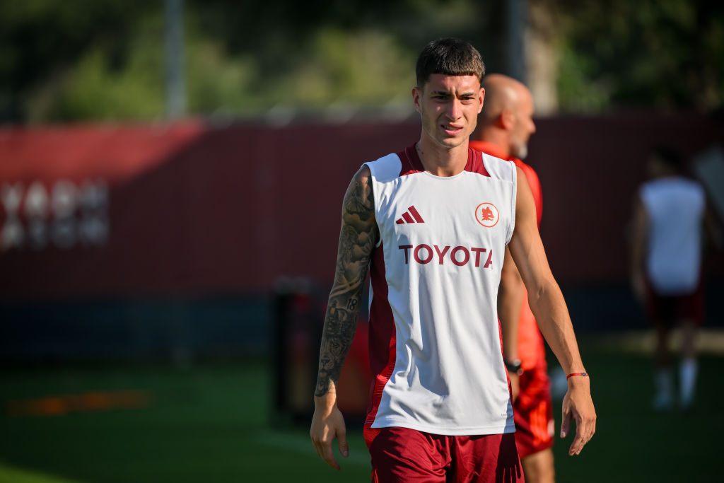 Matias Soulé in allenamento 