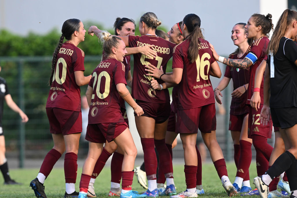 La Roma Femminile in campo 