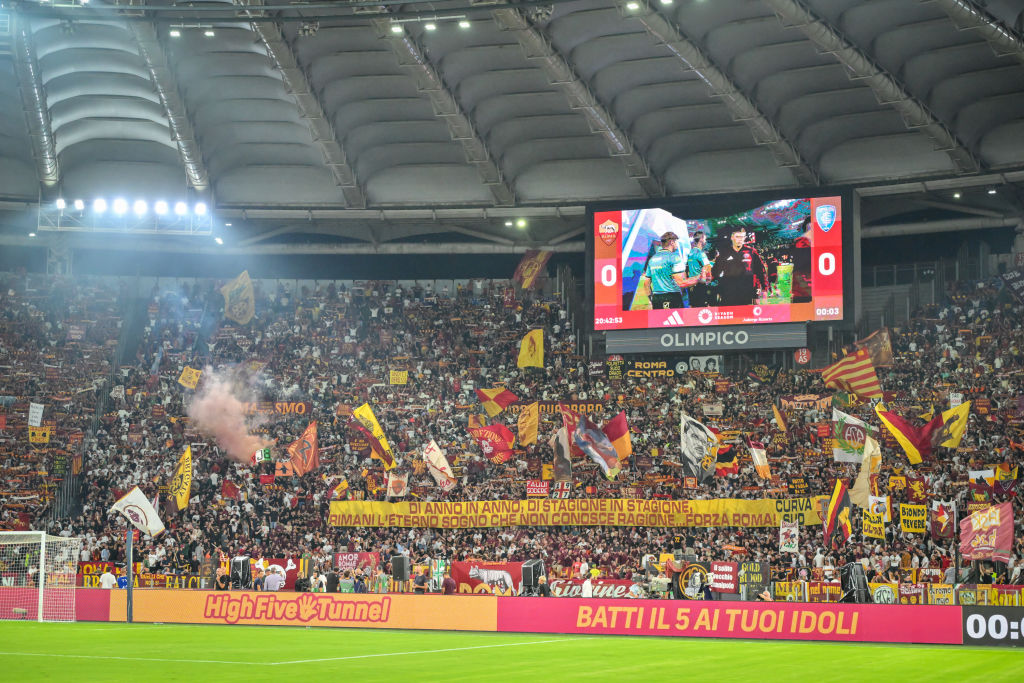 La Curva Sud durante Roma-Empoli