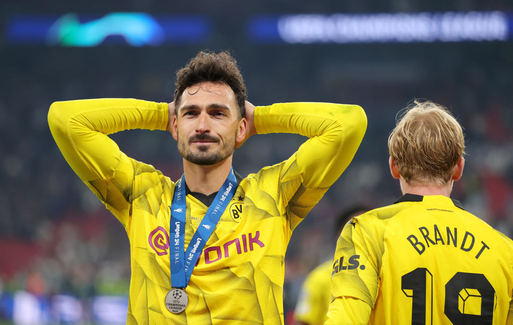 Hummels al termine dell'ultima finale di Champions League