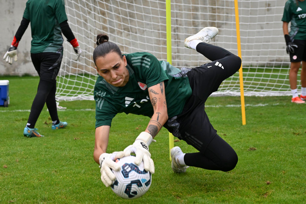 Lukasova in allenamento 