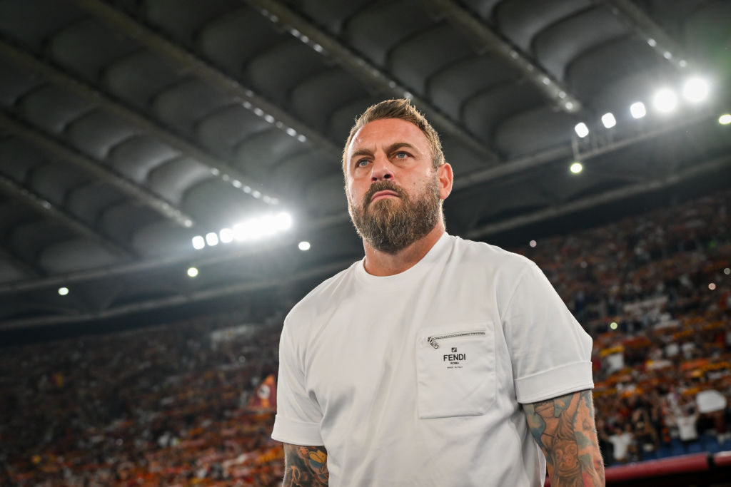 Daniele De Rossi durante una gara all'Olimpico