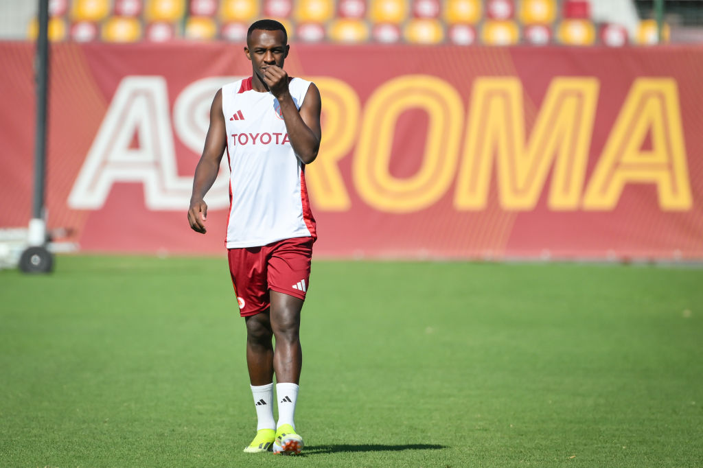 Abdulhamid in campo a Trigoria