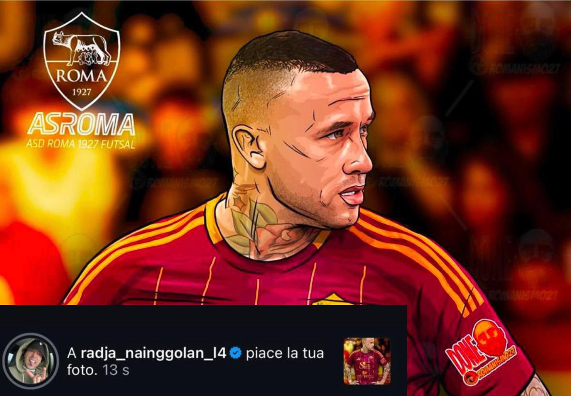 Il like di Radja Nainggolan alla storia della Roma Futsal