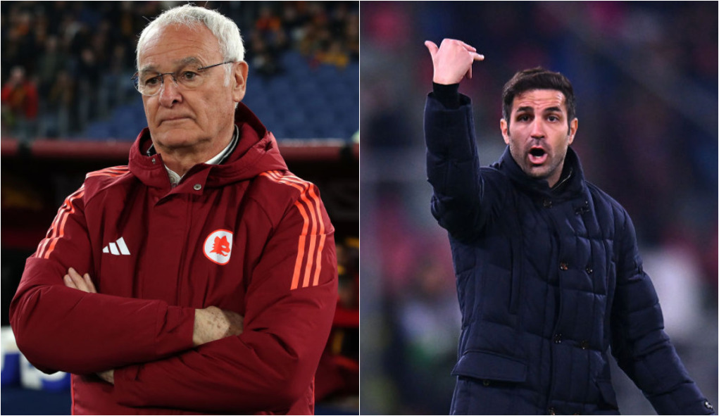 Claudio Ranieri e Cesc Fabregas, rispettivamente 73 e 37 anni