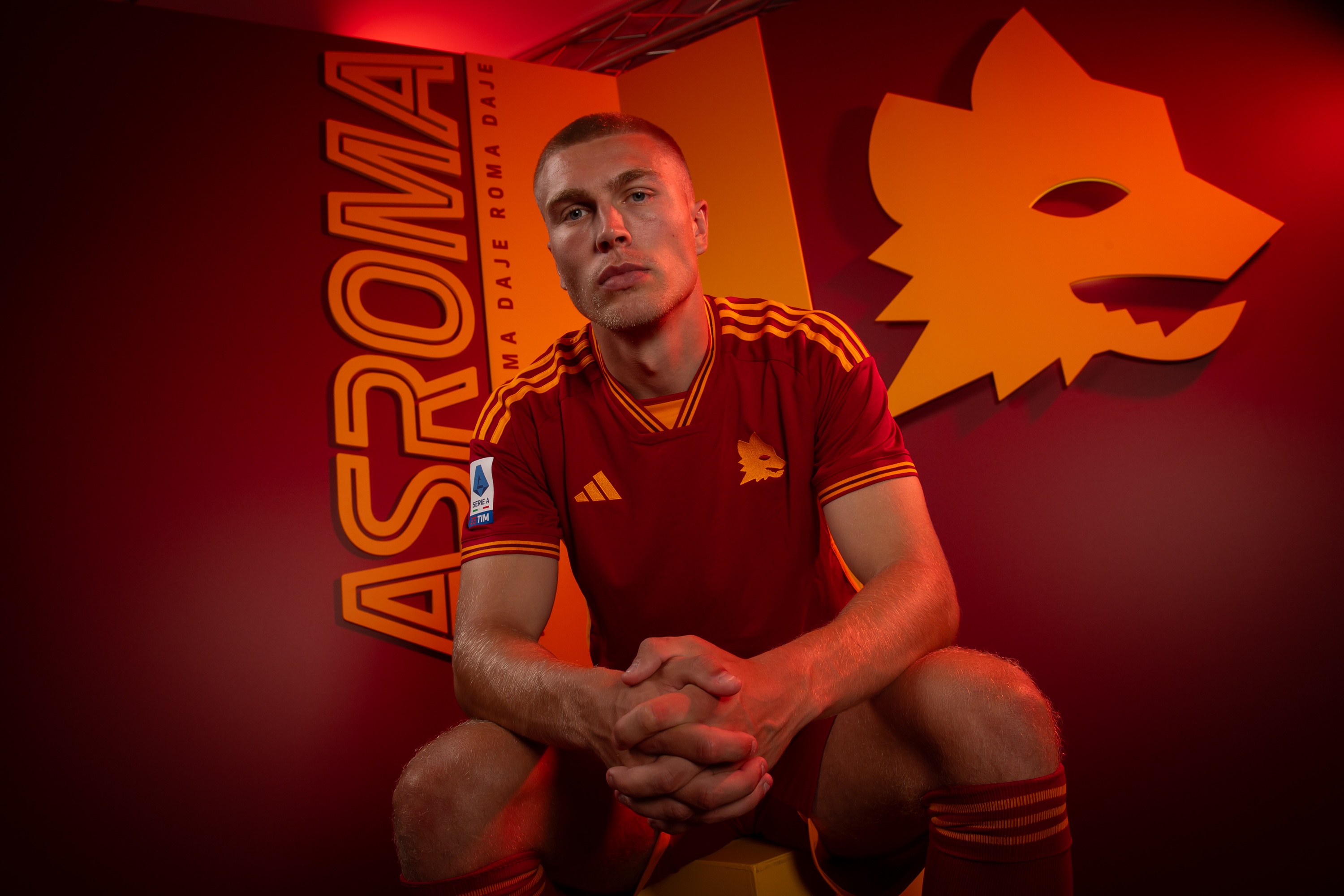 Kristensen con la maglia della Roma