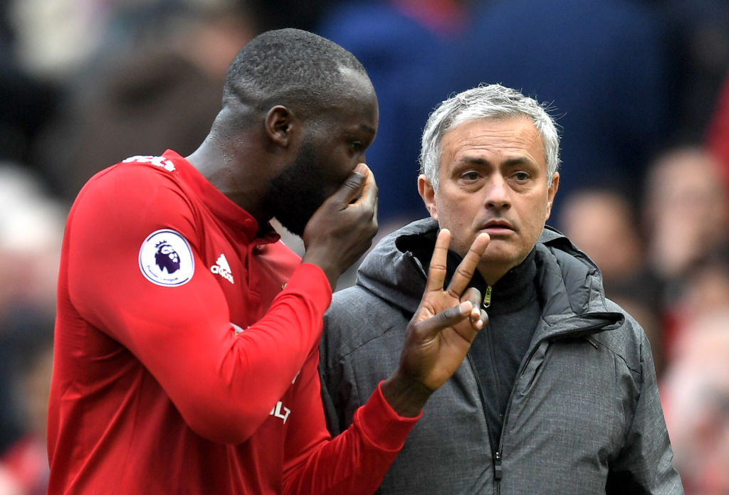 Romelu Lukaku e José Mourinho ai tempi del Manchester Utd