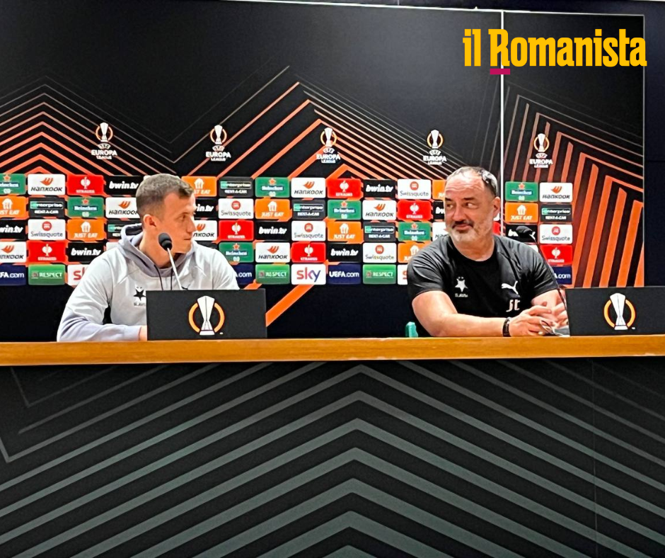 La conferenza stampa dello Slavia Praga