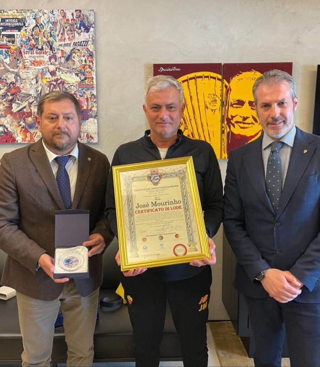 José Mourinho premiato dall'ARGOS