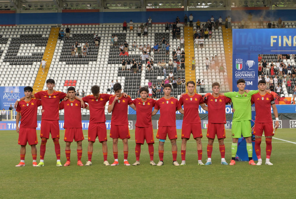 La squadra prima di scendere in campo