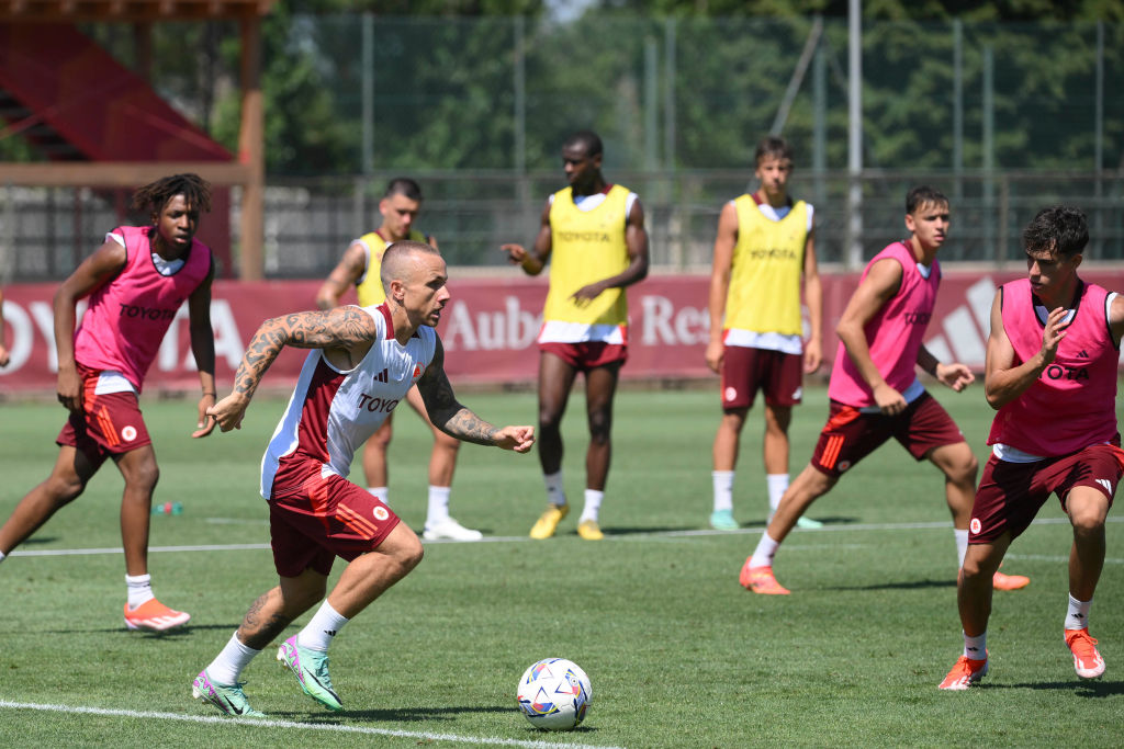 La Roma in allenamento