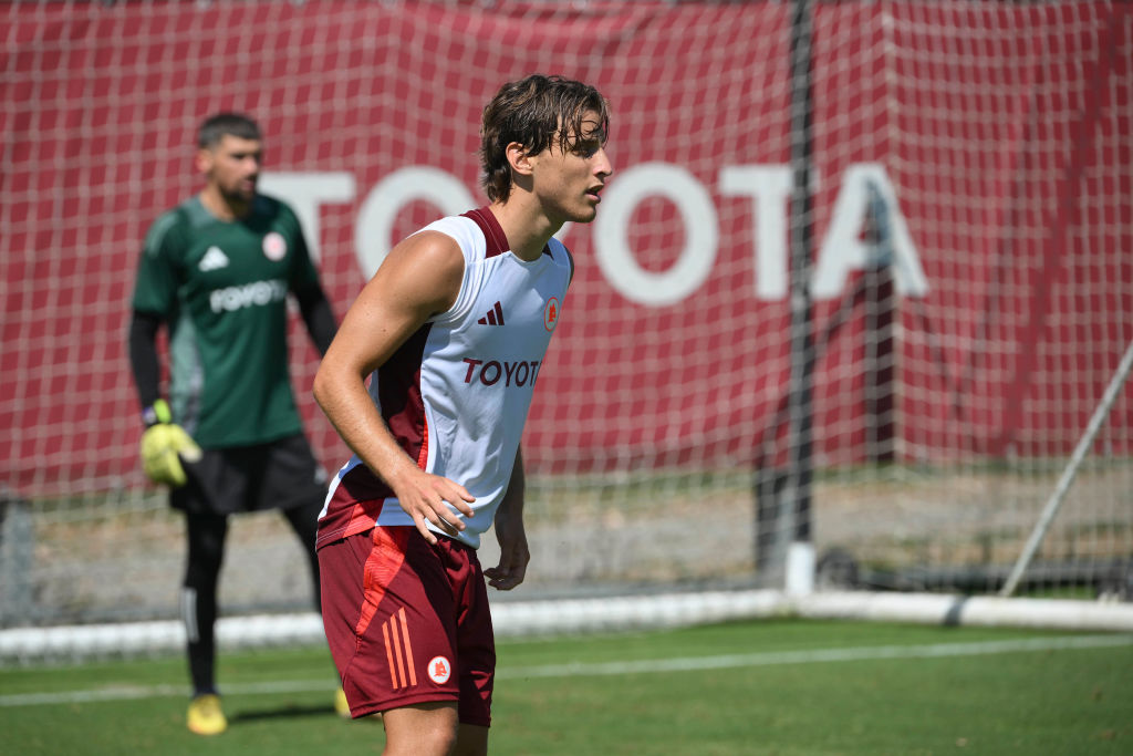 La Roma in allenamento