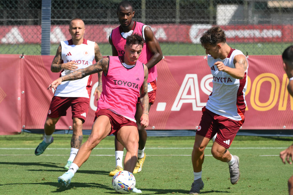 La Roma in allenamento