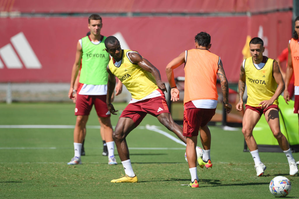 La Roma in allenamento