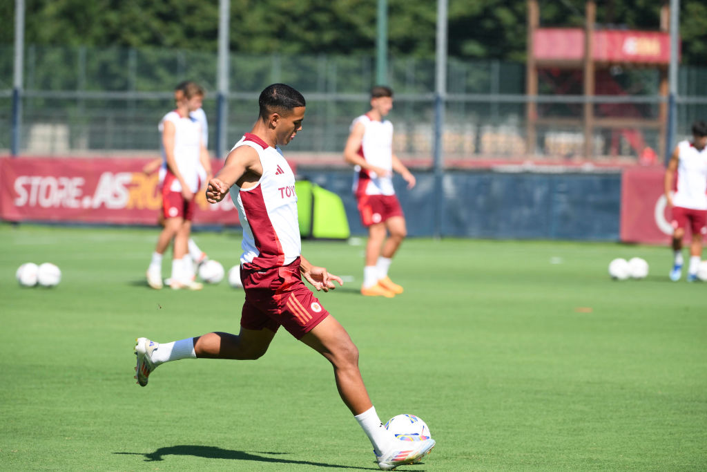 La Roma in allenamento